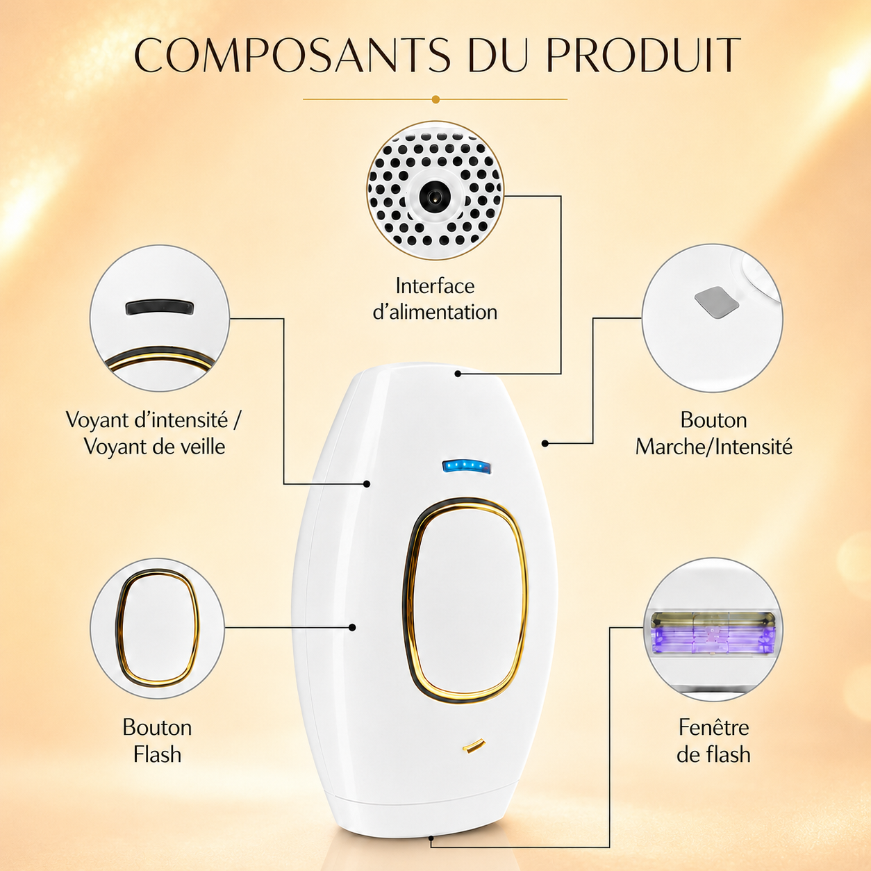 Épilateur Laser Permanent - Épilation Corps Et Zones Sensibles