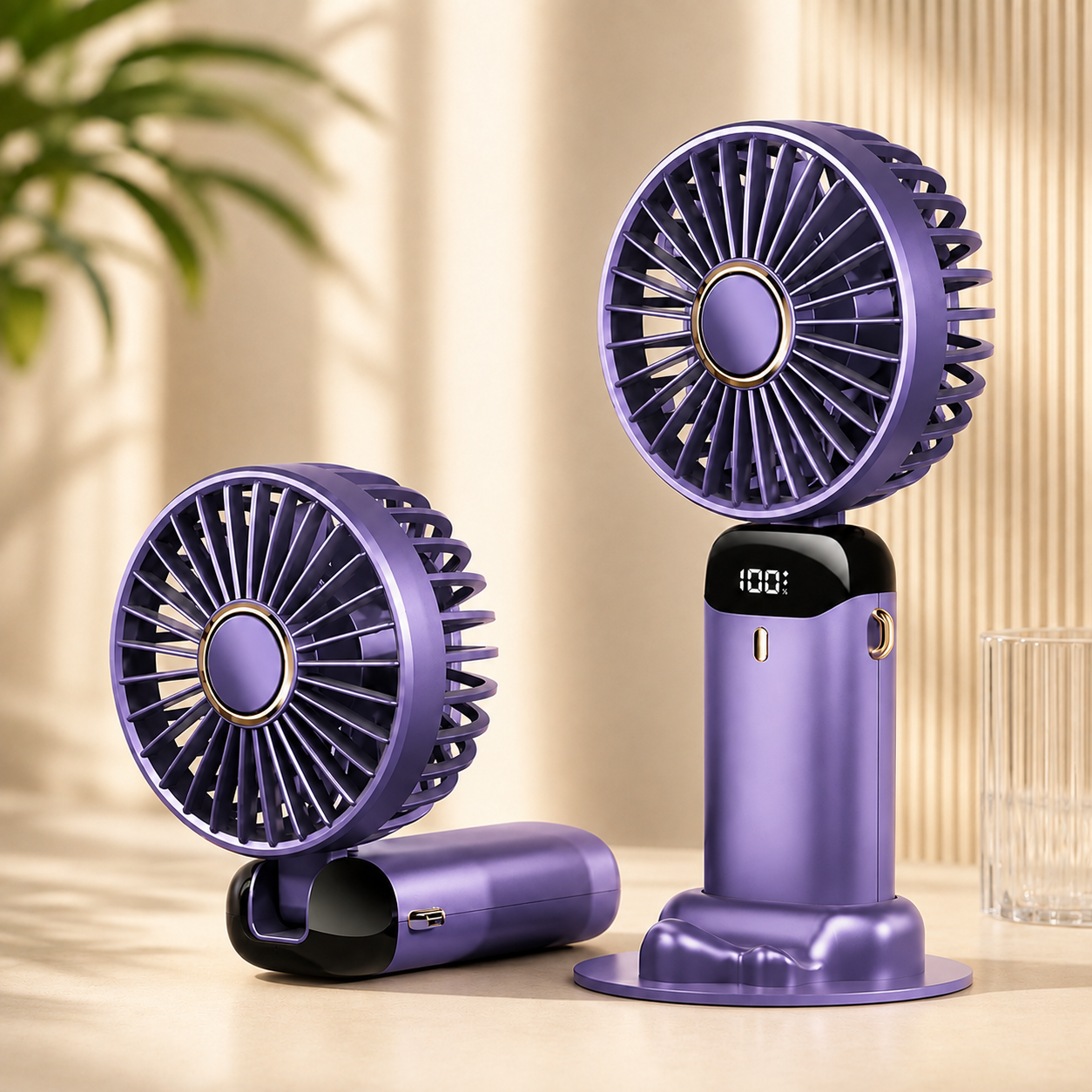 Mini Ventilateur Portable 2 en 1 - Mini Aromathérapie