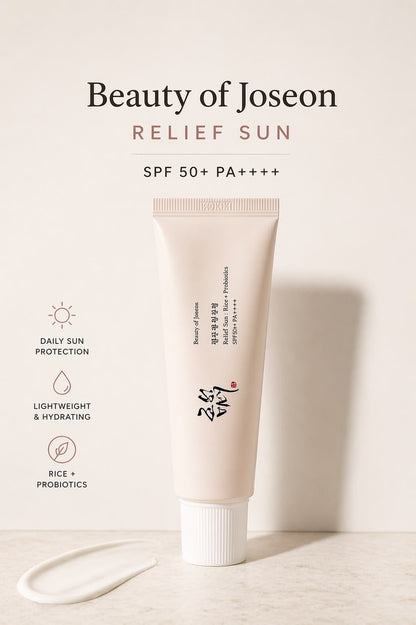 Crème solaire coréenne à base de riz SPF50 - Skincare Beauty of Joseon