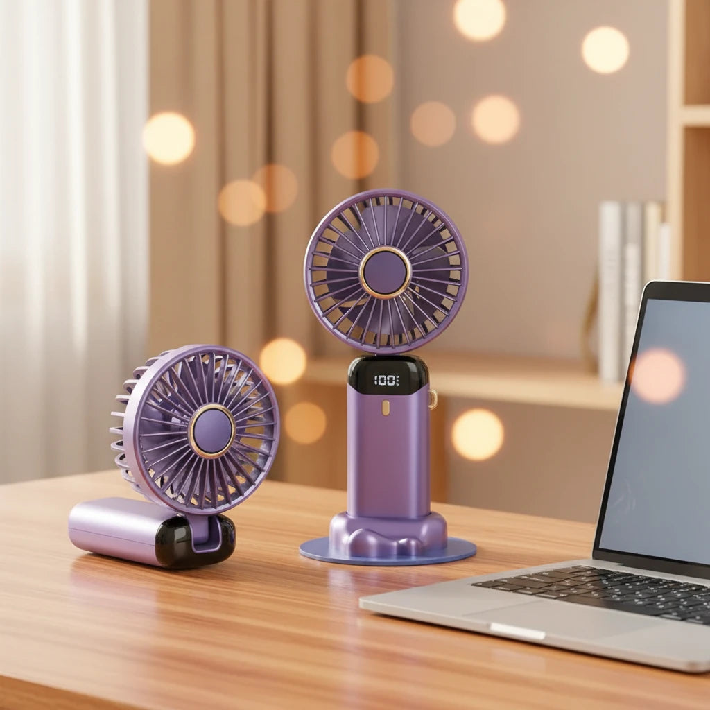 Mini Ventilateur Portable 2 en 1 - Mini Aromathérapie