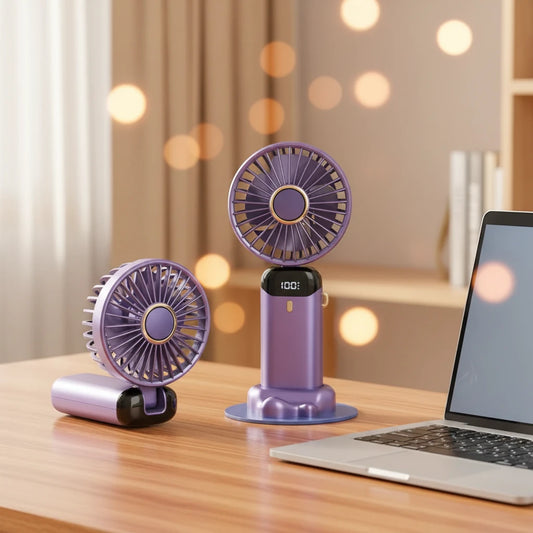 Mini Ventilateur Portable 2 en 1 - Mini Aromathérapie