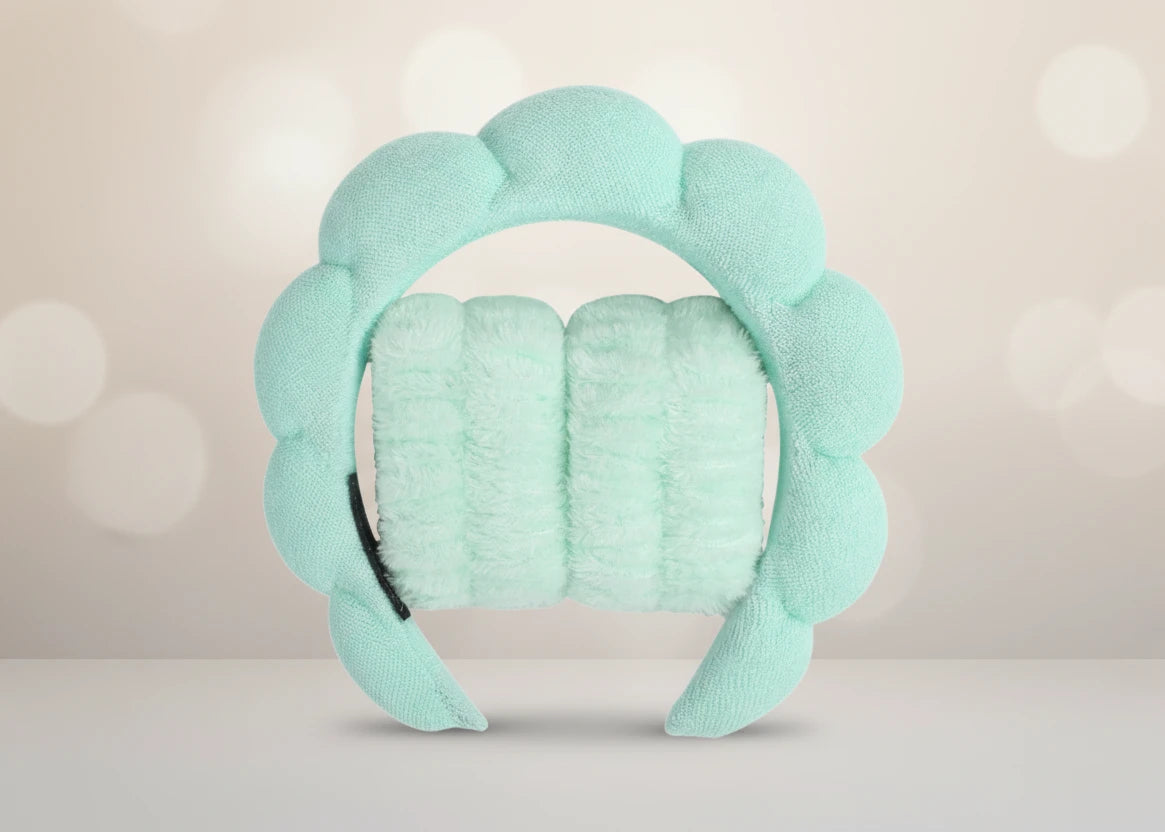 1/3 pièces bracelets et bandeau microfibre - Idéal pour vos Skincare