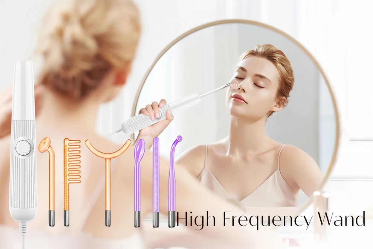 Darsonval Kit pour le corps et cheveux haute fréquence - Thérapie 6 en 1