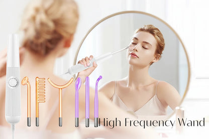 Darsonval Kit pour le corps et cheveux haute fréquence - Thérapie 6 en 1