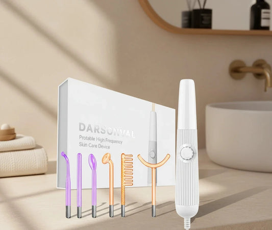 Darsonval Kit pour le corps et cheveux haute fréquence - Thérapie 6 en 1
