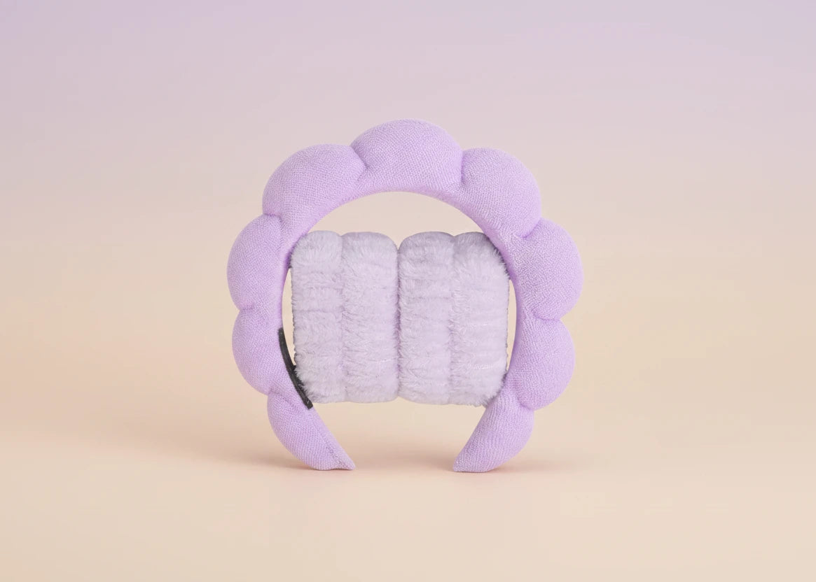 1/3 pièces bracelets et bandeau microfibre - Idéal pour vos Skincare