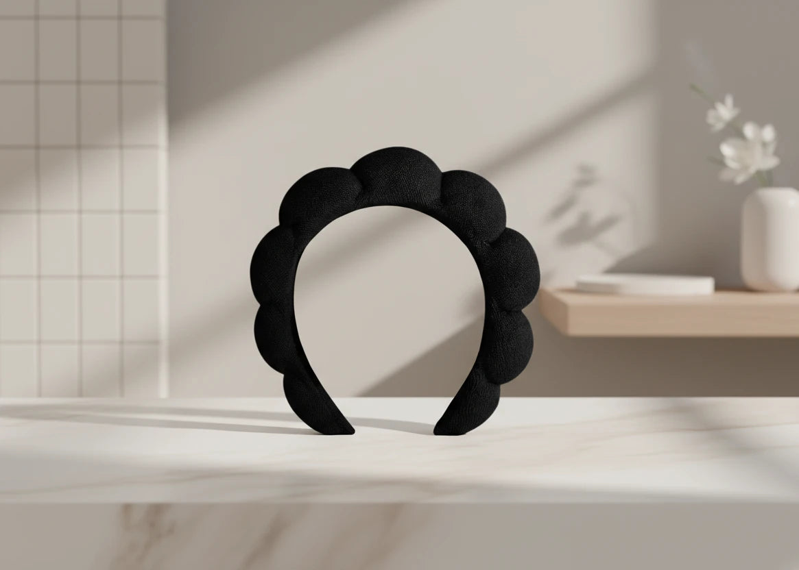 1/3 pièces bracelets et bandeau microfibre - Idéal pour vos Skincare